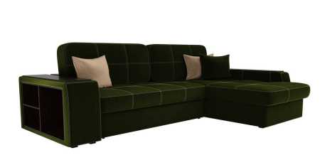Диван Угловой Брюссель Ш-2600 х Г-1750 х В-950 мм/Спальное место Ш-1500 х Г-2000 мм/Разные Цвета