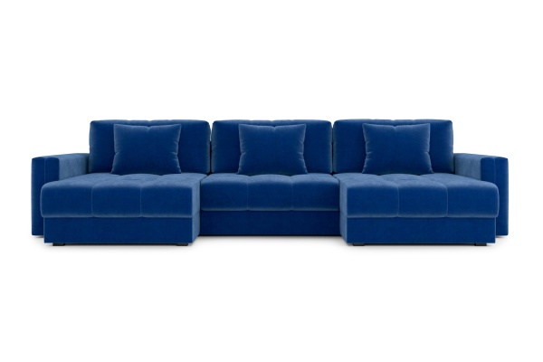 Диван п-образный тик-так Монарх М1О2 темно-синий