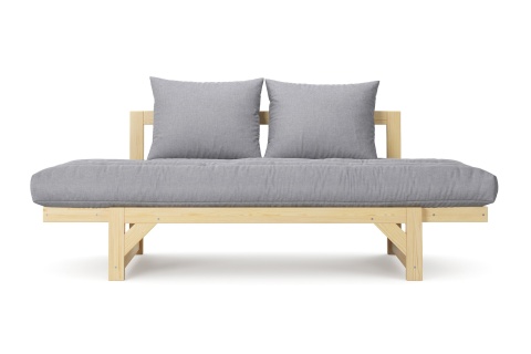 Диван кушетка Амбер рогожка светло-серая