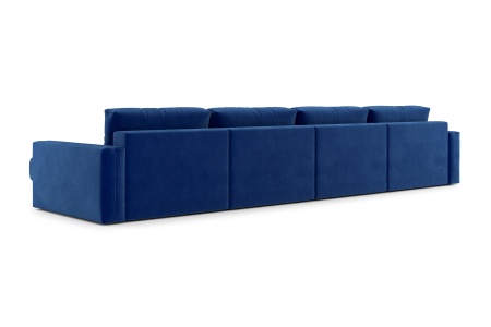 Диван п-образный тик-так Монарх М2О2 темно-синий